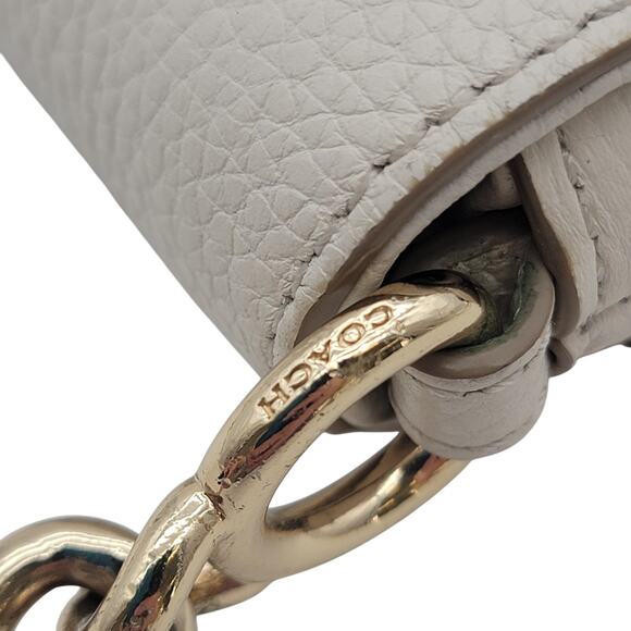 VTG Coach Cream Flap Twist Lock Purse - Picture 4 of 16